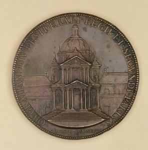 Stichtingsmedaille van Val-de-Grace, recto met afbeelding van Val-de-Grace, 1638